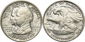 USA (United States of America)
USA. 1/2 dollar (50 cents) 1921 Alabama 

Delikatnie przetarta. Nakład: 59 038 egzemplarzy.

Details: 12,39 g Ag ...