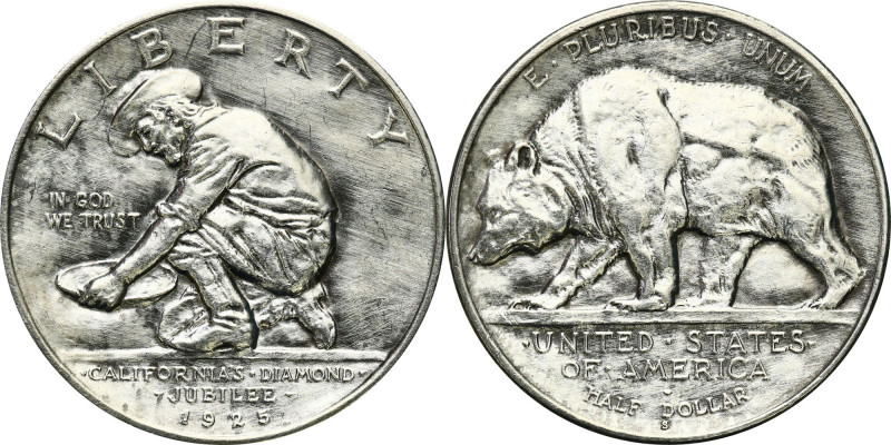 USA (United States of America)
USA. 1/2 dollar (50 cents) 1925 California 

M...