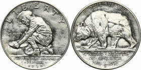 USA (United States of America)
USA. 1/2 dollar (50 cents) 1925 California 

Moneta przeczyszczona z mikroryskami, ale z bardzo dobrymi detalami.
...