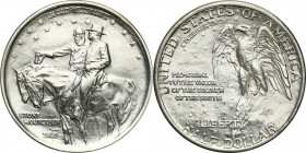 USA (United States of America)
USA. 1/2 dollar (50 cents) 1925 Stone Mountain 

Pięknie zachowana moneta.KM 157

Details: 
Condition: 1- (UNC-)