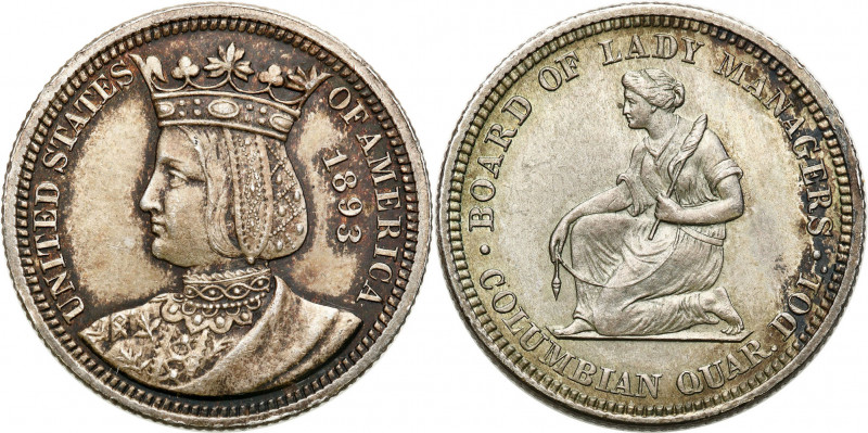 USA (United States of America)
USA. 1/4 dollar 1893, Philadelphia - BEAUTIFUL ...