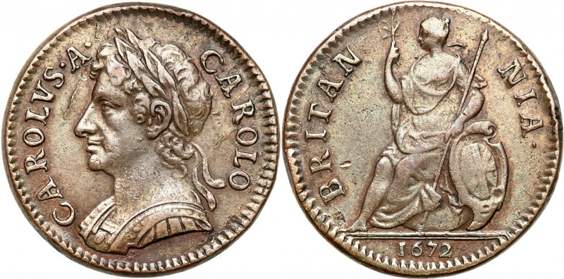 Great Britain
Great Britain. Charles II (1660-1685), Farthing, 1672 - NO 

Ła...