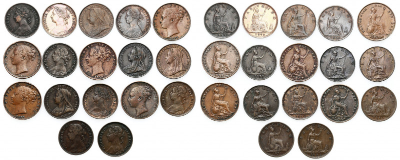 Great Britain
Great Britain. Victoria (1837-1901). Farthing 1839-1901, set of 1...