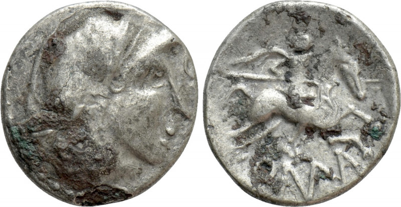 WESTERN EUROPE. Southern Gaul. Allobroges. Quinarius (1st century BC). 

Obv: ...
