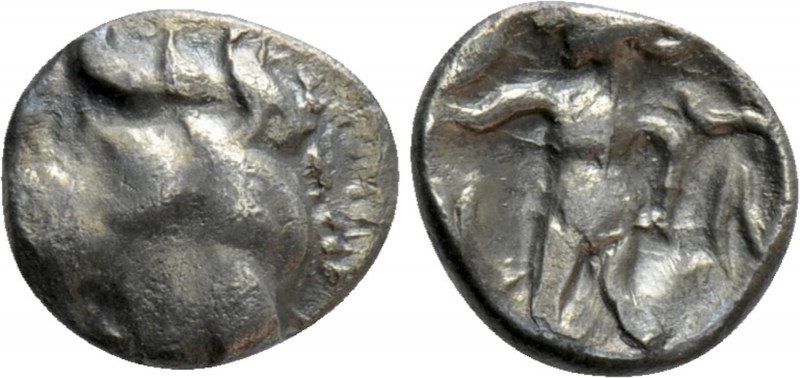 CENTRAL EUROPE. Boii. Obol (2nd-1st centuries BC). "Athena Alkis" type. 

Obv:...