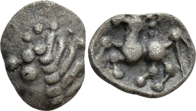 CENTRAL EUROPE. Boii. Obol (1st century BC). "Stradonice" type. 

Obv: Stylize...