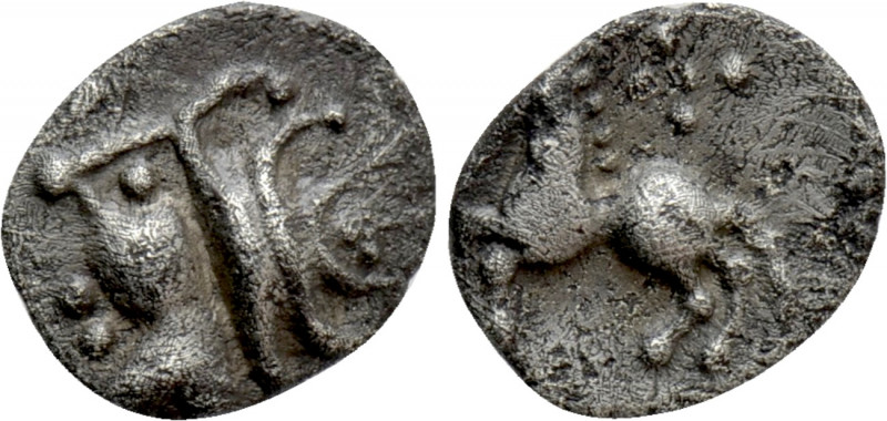 CENTRAL EUROPE. Vindelici. Obol (1st century BC). "Manching" type. 

Obv: Styl...