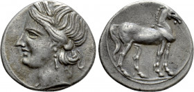 BRUTTIUM. Carthaginian occupation. Quarter Shekel (Circa 216-211 BC)