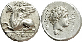 THRACE. Abdera. Stater (Circa 336-311 BC). Ipponaktos, magistrate