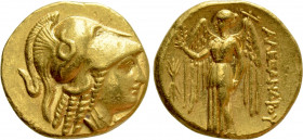 KINGS OF MACEDON. Alexander III 'the Great' (336-323 BC). GOLD Stater. Uncertain mint in Macedon