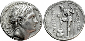KINGS OF MACEDON. Demetrios I Poliorketes (306-285 BC). Tetradrachm. Amphipolis