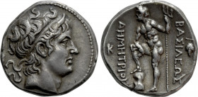 KINGS OF MACEDON. Demetrios I Poliorketes (306-283 BC). Tetradrachm. Chalkis