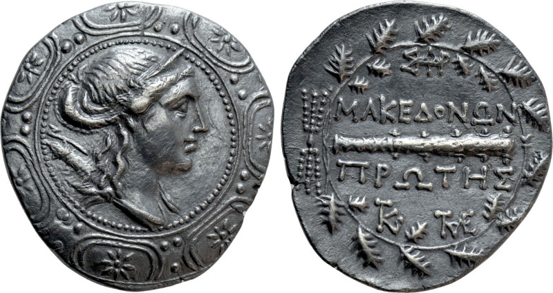 MACEDON UNDER ROMAN PROTECTORATE. First Meris. Tetradrachm (Circa 167-148 BC). A...