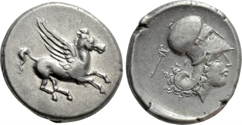 Akarnania. Leukas. Stater (Circa 350-320 BC). 

Obv: Pegasos flying right.
Re...