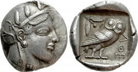 ATTICA. Athens. Tetradrachm (Circa 465-460 BC). Transitional issue