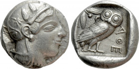 ATTICA. Athens. Tetradrachm (Circa 470-465 BC). Transitional issue