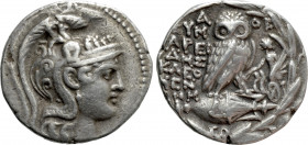 ATTICA. Athens. Tetradrachm (113/2 BC). New Style Coinage. Eumareides, Alkidam–, and Thoi–, magistrates