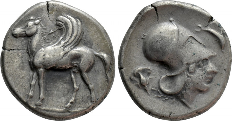 CORINTHIA. Corinth. Stater (Circa 400-350 BC). 

Obv: Pegasos standing left.
...