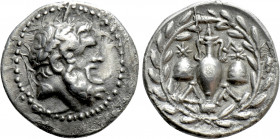 LACONIA. Lakedaimon (Sparta). AR Hemidrachm (Circa 100-90/80 BC)