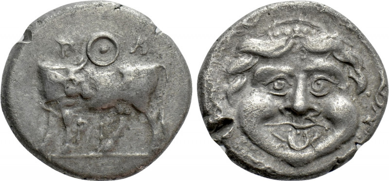 MYSIA. Parion. Hemidrachm (4th century BC). 

Obv: ΠΑ / ΡΙ. 
Bull standing le...