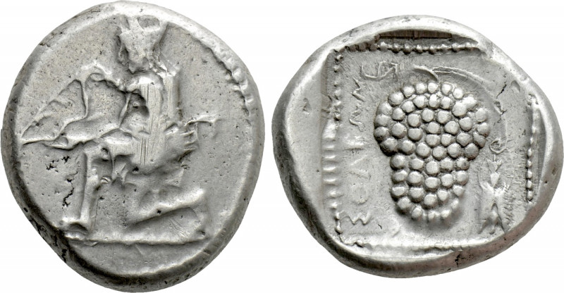 CILICIA. Soloi. Stater (Circa 410-375 BC). 

Obv: Amazon kneeling left, string...