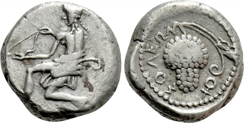 CILICIA. Soloi. 1/3 Stater (Circa 410-375 BC). 

Obv: Amazon kneeling left, ho...