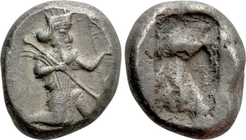 ACHAEMENID EMPIRE. Time of Darios I to Xerxes II (485-420 BC). Siglos. Sardes. ...