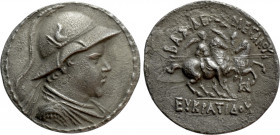 KINGS OF BAKTRIA. Eukratides I Megas (Circa 170-145 BC). Tetradrachm