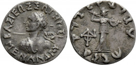 KINGS OF BAKTRIA. Menander I Soter (Circa 155-130 BC). Drachm