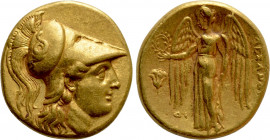 PTOLEMAIC KINGS OF EGYPT. Ptolemy I Soter (As satrap, 323-305 BC). GOLD Stater. Memphis. Struck in the name and types of Alexander III 'the Great' of ...