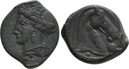 CARTHAGE. Ae (Circa 300-264 BC). Mint on Sardinia
