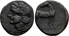 CARTHAGE. Second Punic War. Shekel (Circa 215-201 BC)
