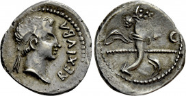 KINGS OF MAURETANIA. Juba II (25 BC-24 AD). Denarius. Caesarea