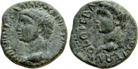 THRACE. Abdera. Claudius with Divus Augustus (41-54). Ae