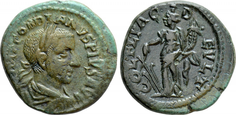 THRACE. Deultum. Gordian III (238-244). Ae. 

Obv: IMP GORDIANVS PIVS AVG. 
L...