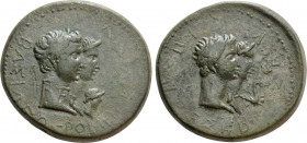 KINGS OF THRACE. Rhoemetalkes I and Pythodoris, with Augustus and Livia (Circa 11 BC-12 AD). Ae