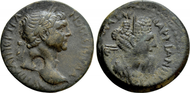 CILICIA. Anazarbus. Trajan with Marciana (98-117). Ae. Dated CY 132 (113/4). 
...