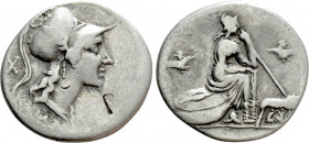 ANONYMOUS. Denarius (115-114 BC). Rome