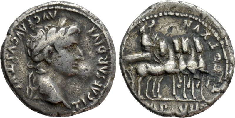 TIBERIUS (14-37). Denarius. Lugdunum. 

Obv: TI CAESAR DIVI AVG F AVGVSTVS. 
...