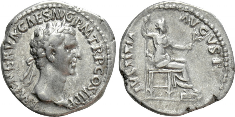 NERVA (96-98). Denarius. Rome. 

Obv: IMP NERVA CAES AVG P M TR P COS II P P. ...