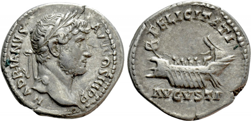 HADRIAN (117-138). Denarius. Rome. 

Obv: HADRIANVS AVG COS III P P. 
Laureat...