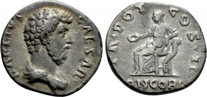 AELIUS (Caesar, 136-138). Denarius. Rome. 

Obv: L AELIVS CAESAR. 
Bare-heade...