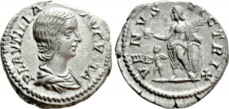 PLAUTILLA (Augusta, 202-205). Denarius. Rome. 

Obv: PLAVTILLA AVGVSTA. 
Drap...