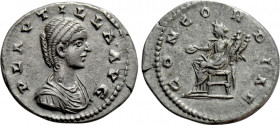 PLAUTILLA (Augusta, 202-205). Denarius. Laodicea ad Mare