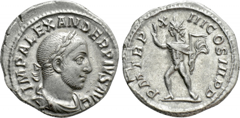 SEVERUS ALEXANDER (222-235). Denarius. Rome. 

Obv: IMP ALEXANDER PIVS AVG. 
...