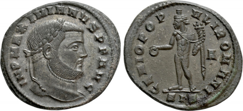 MAXIMIANUS HERCULIUS (286-305). Follis. Siscia. 

Obv: IMP MAXIMIANVS P F AVG....