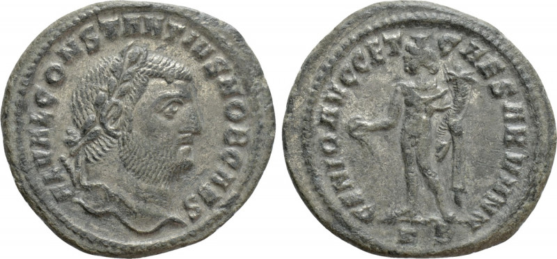 CONSTANTIUS I (Caesar, 293-305). Follis. Cyzicus. 

Obv: FL VAL CONSTANTIVS NO...