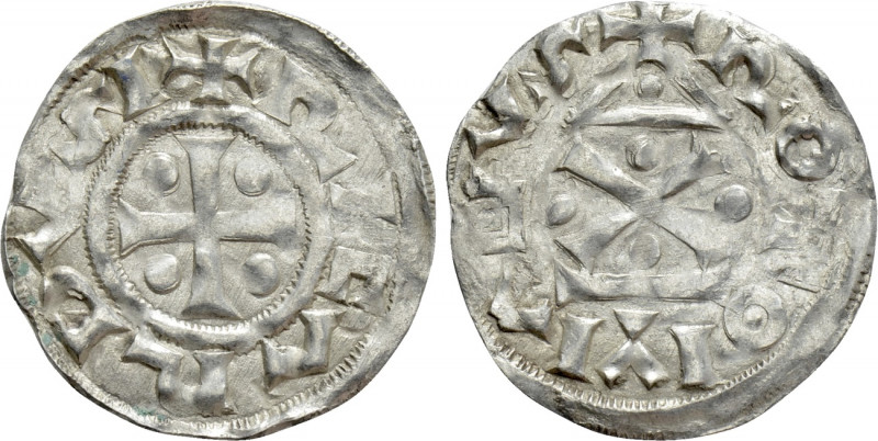 FRANCE. Normandie. Richard I (943-996). Denier. Rotomagus (Rouen). 

Obv: RICA...