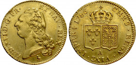 FRANCE. Louis XVI (1774-1793). GOLD Louis D'Or (1786 A). Lyon