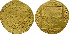 GERMANY. Free city of Frankfurt. GOLD Ducat (1641)